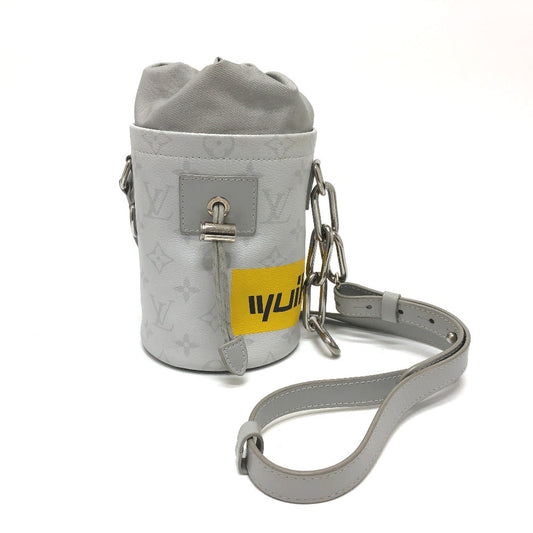 LOUIS VUITTON Shoulder Bag Monogram canvas White x gray White monogram chalk nano mens