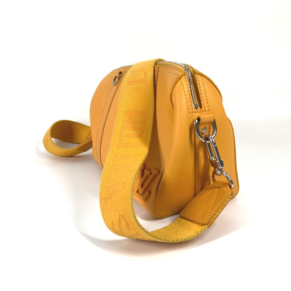 LOUIS VUITTON Shoulder Bag leather yellow LV Aerogram City Keepall mens