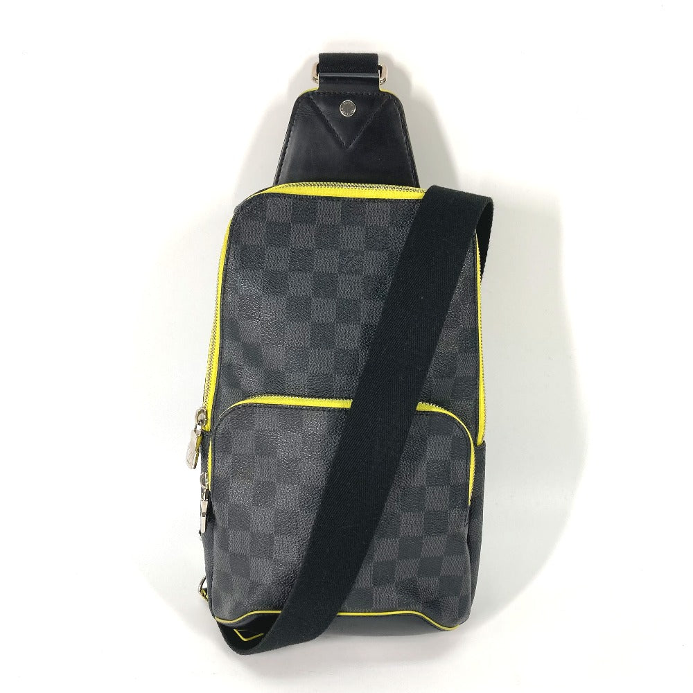 LOUIS VUITTON Shoulder Bag Damier Grafitto Canvas black Damier Grafitte Avenue Sling Bag mens