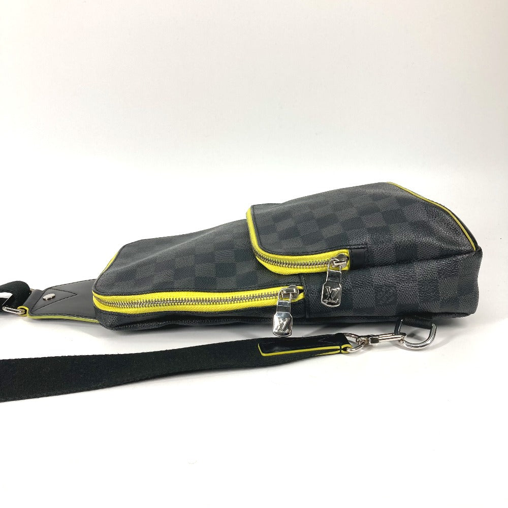 LOUIS VUITTON Shoulder Bag Damier Grafitto Canvas black Damier Grafitte Avenue Sling Bag mens