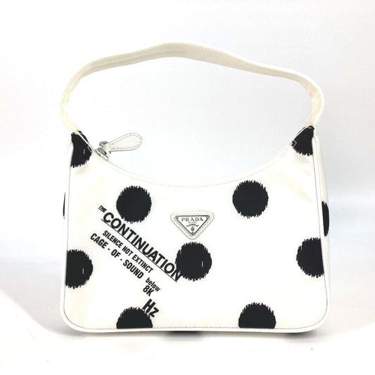PRADA Shoulder Bag 1NE515 Nylon white Re-Edition 2000 triangle logo triangle Women