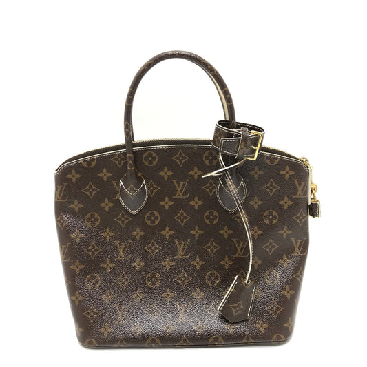 LOUIS VUITTON Handbag Canvas / Shiny Monogram Canvas Brown Shiny monogram LockitPM Women