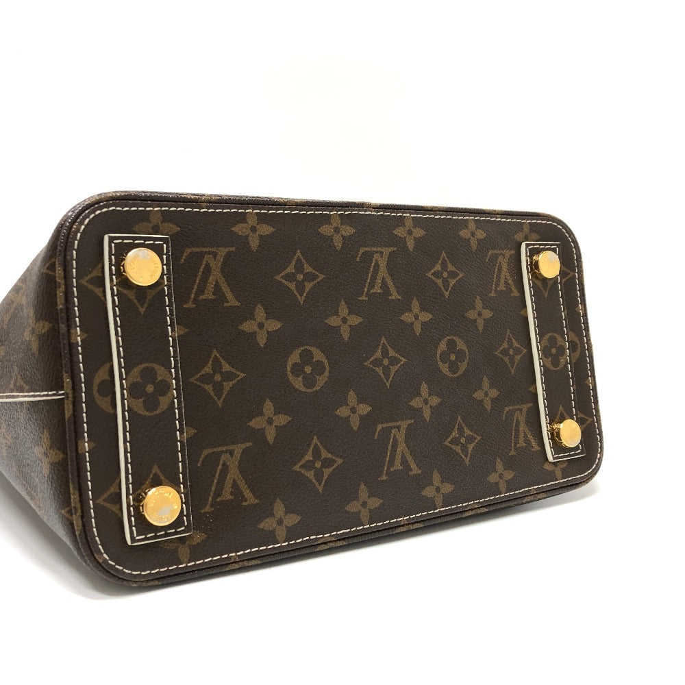 LOUIS VUITTON Handbag M40597 Canvas / Shiny Monogram Canvas Brown Shiny monogram LockitPM Women