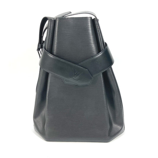 LOUIS VUITTON Shoulder Bag Epi Leather black Epi Sac DePaul GM Women