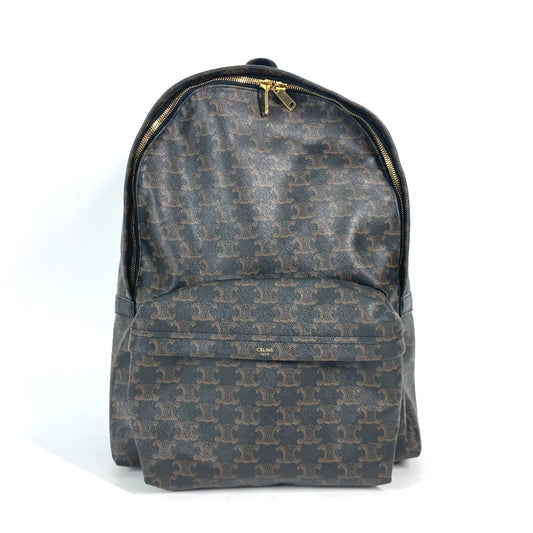 CELINE Backpack leather Brown Bag Triomphe Women