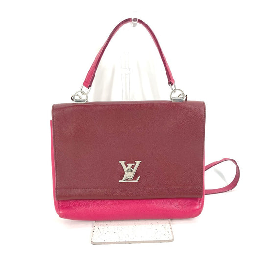 LOUIS VUITTON Handbag leather purple By color Rock Me 2 Women