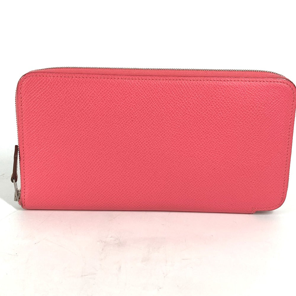 HERMES Long Wallet Purse Epsom pink Long wallet Azap long silk in