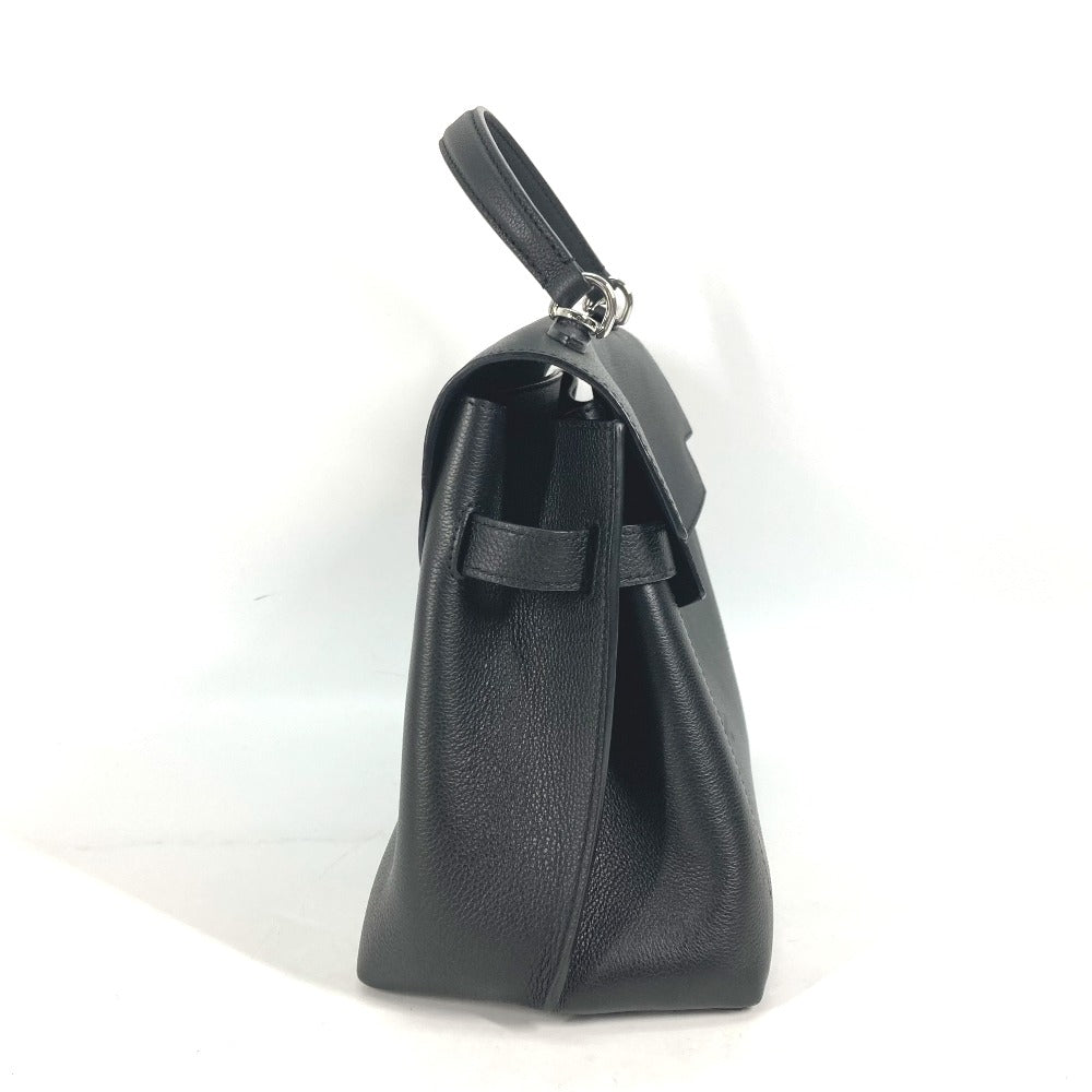 LOUIS VUITTON Handbag Leather , Grained Calf Leather black Bag Tote Bag Rock Me Ever MM Women
