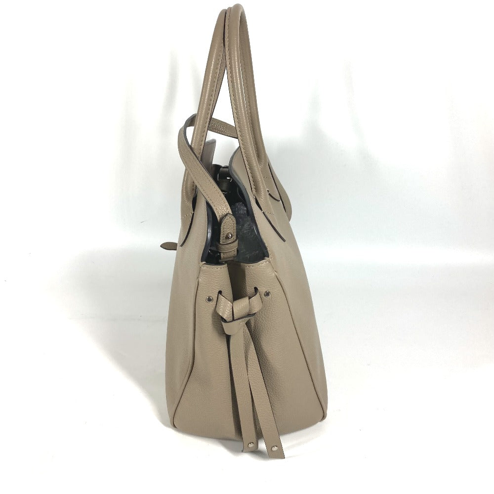 LOUIS VUITTON Tote Bag Taurillon Clemence Leather Tourterelle (Grey) Crossbody Mira MM Women