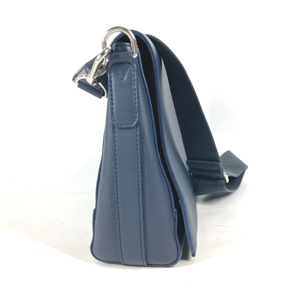 LOUIS VUITTON Shoulder Bag Cowhide leather Navy LV Aerogram takeoff messenger mens