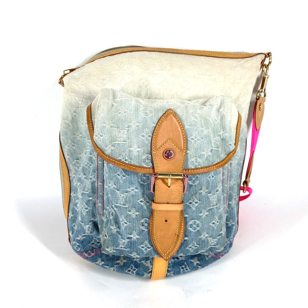 LOUIS VUITTON Shoulder Bag Monogram denim blue Monogram Denim Gradient Sunburst PM Women