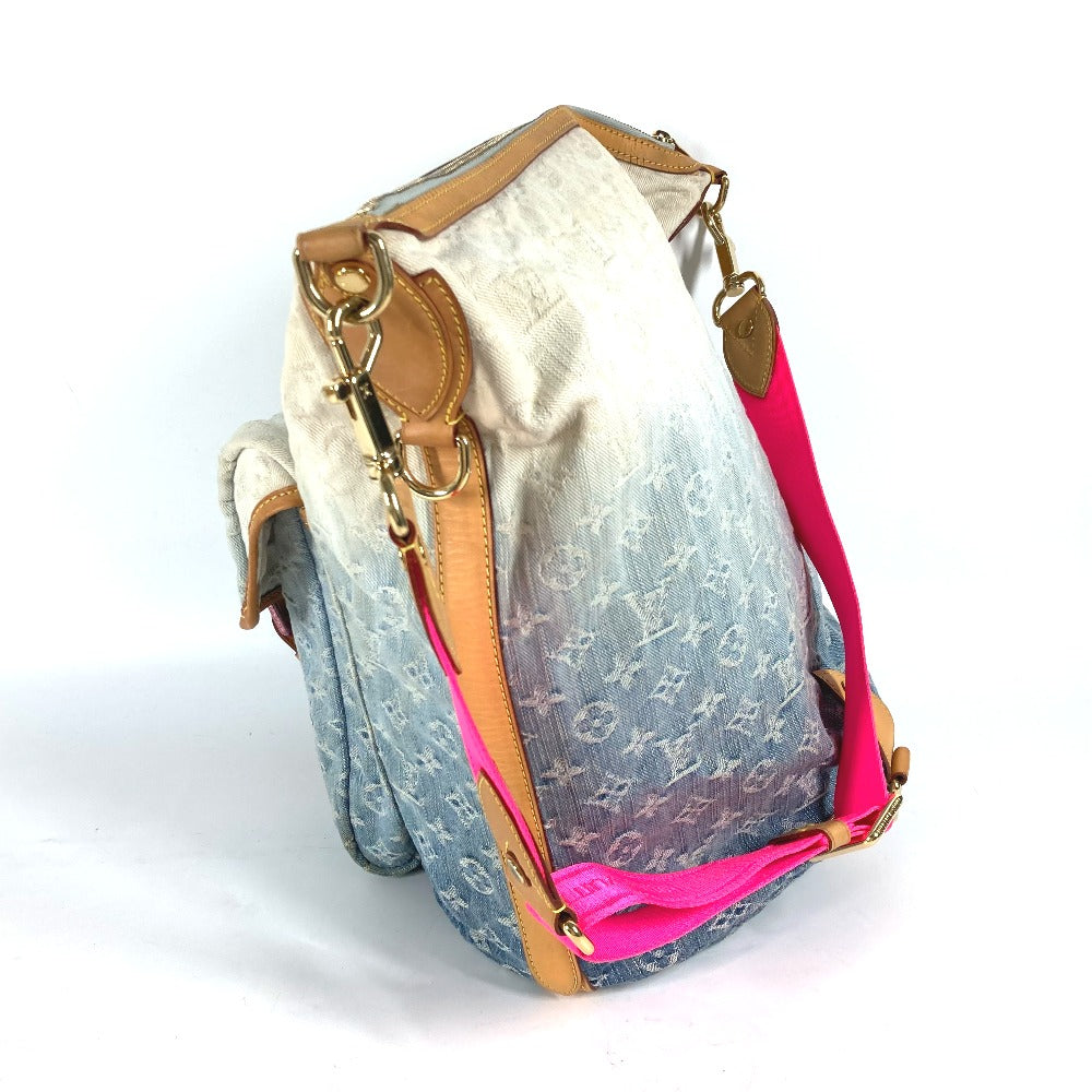 LOUIS VUITTON Shoulder Bag Monogram denim blue Monogram Denim Gradient Sunburst PM Women