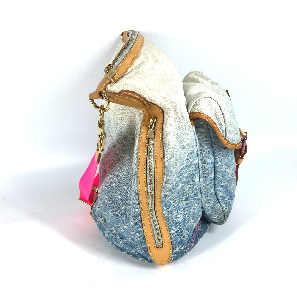 LOUIS VUITTON Shoulder Bag Monogram denim blue Monogram Denim Gradient Sunburst PM Women
