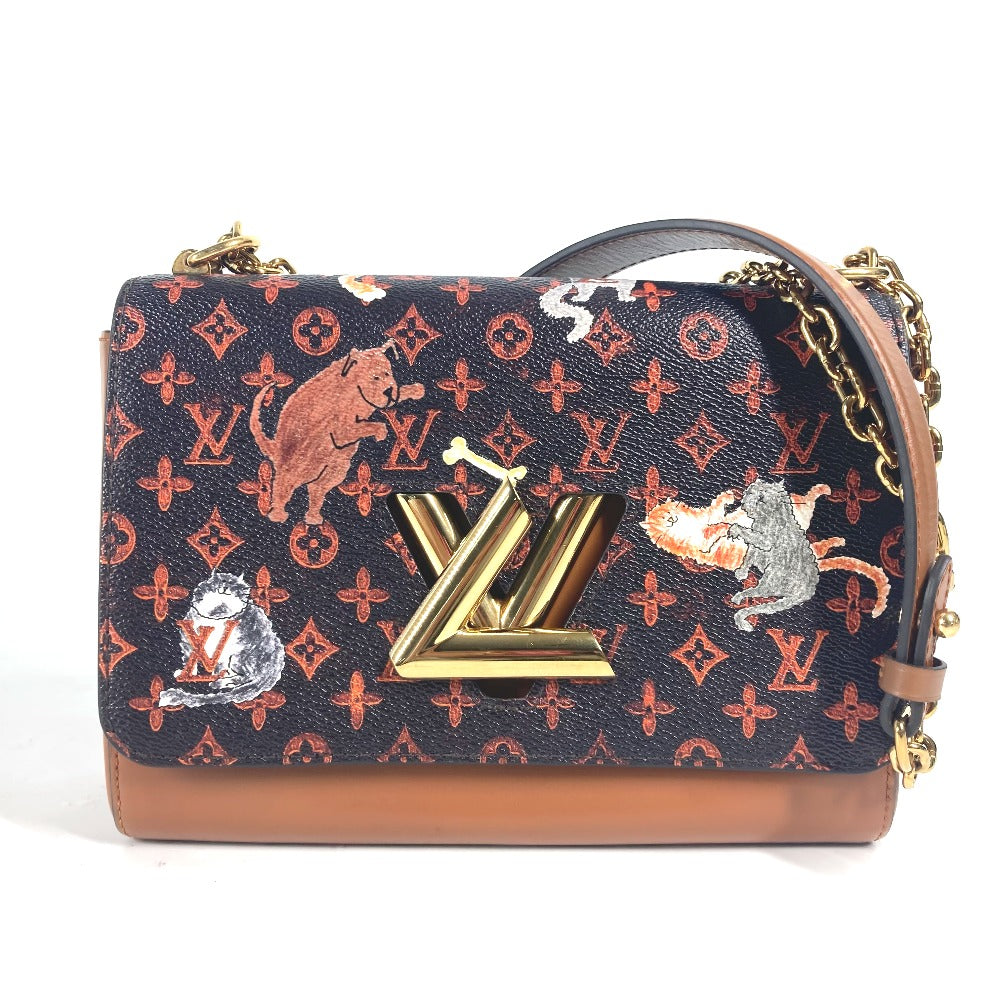 LOUIS VUITTON Shoulder Bag Monogram canvas Brown Monogram Catgram Cat Sac Twist MM
