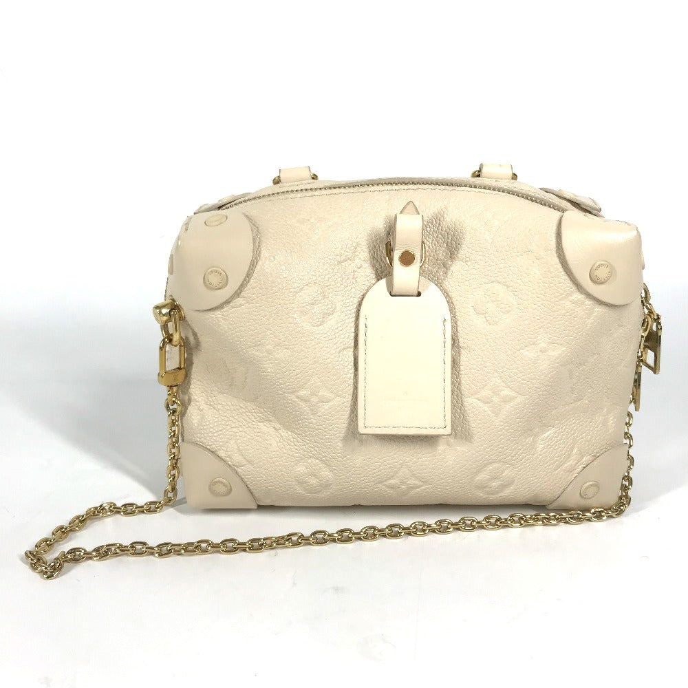 LOUIS VUITTON Shoulder Bag Monogram Ann Platt Leather white Monogram Ann Platt Petite Malle Souple Women