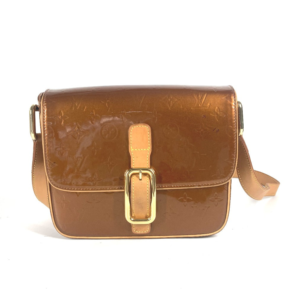 LOUIS VUITTON Shoulder Bag Monogram Vernis Canvas Brown Monogram Vernis Christie GM Women