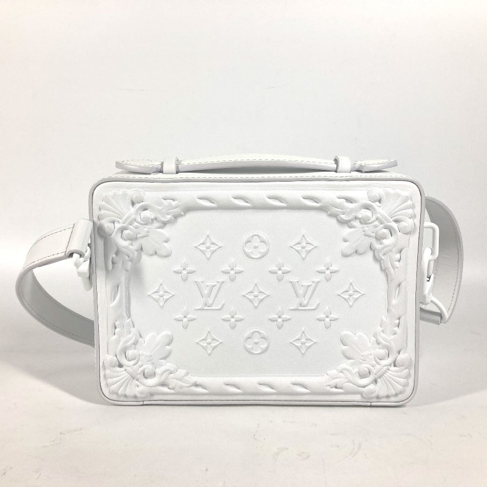 LOUIS VUITTON Shoulder Bag leather white LV Ornament Soft Trunk unisex(Unisex)