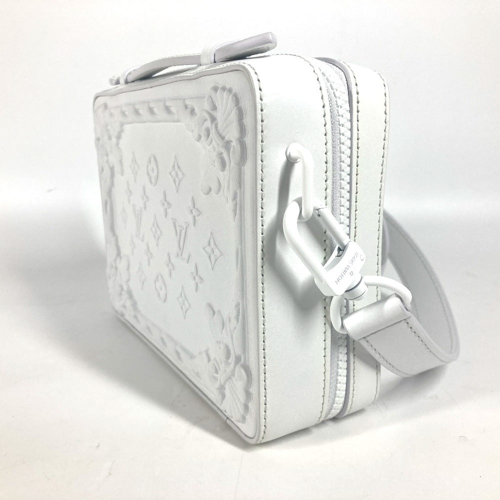LOUIS VUITTON Shoulder Bag leather white LV Ornament Soft Trunk unisex(Unisex)