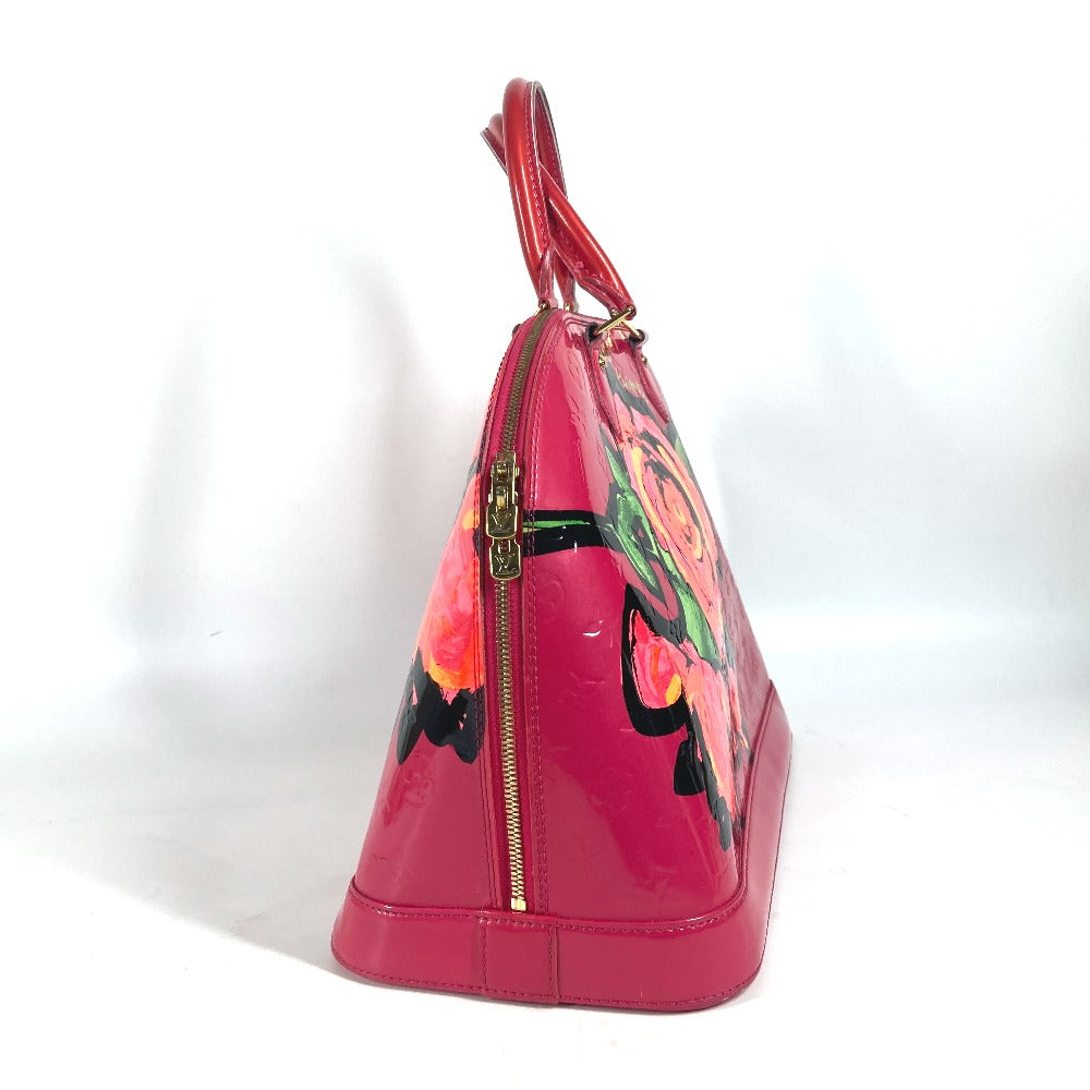 LOUIS VUITTON Handbag Patent leather pink Vernis Rose Stephen Spruce Alma MM Women