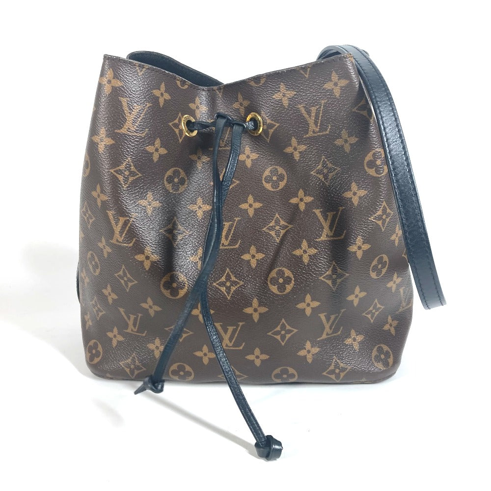 LOUIS VUITTON Shoulder Bag Monogram canvas black Monogram Neonoe Women