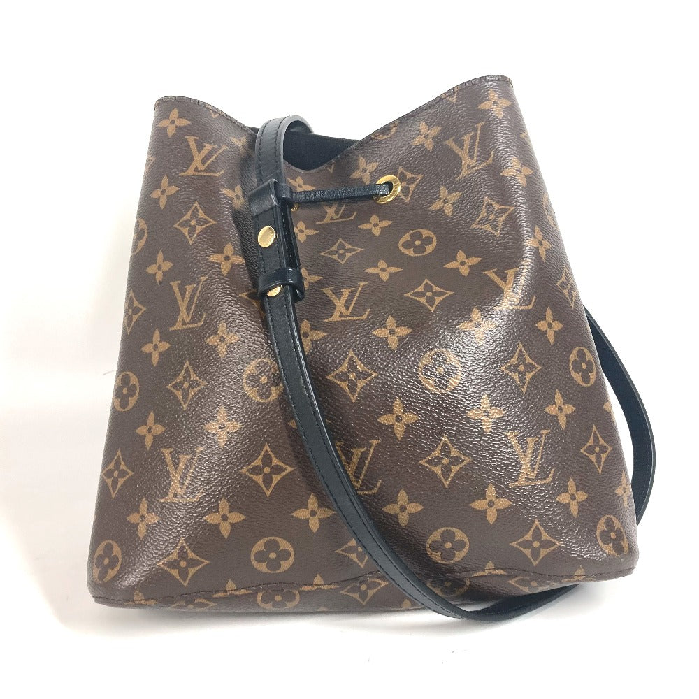 LOUIS VUITTON Shoulder Bag Monogram canvas black Monogram Neonoe Women