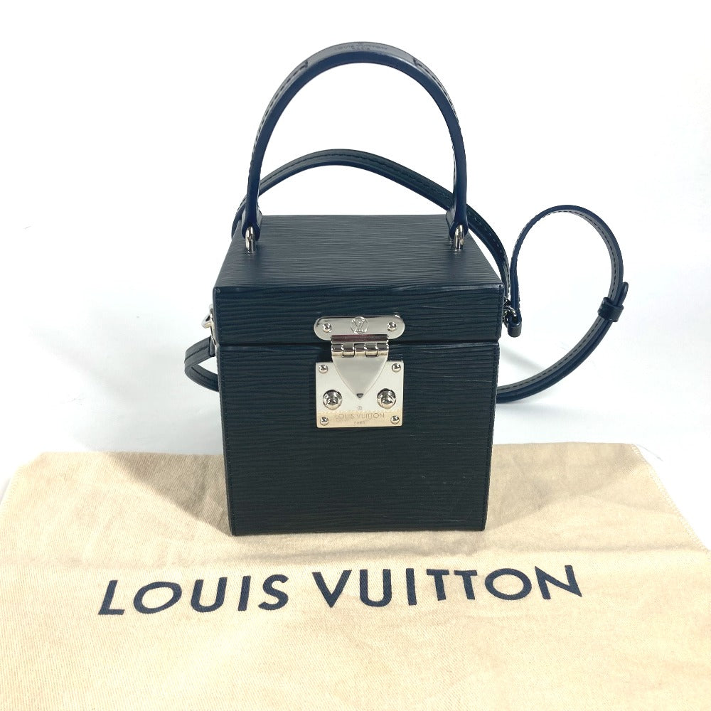LOUIS VUITTON Handbag Epi Leather black Epi with mirror Breaker Box BOX Women