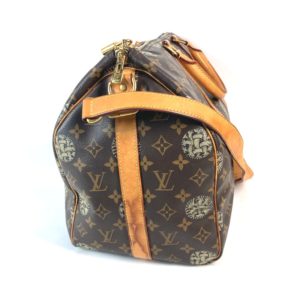 LOUIS VUITTON Boston Duffel bag Monogram canvas Brown Monogram Christopher Nemeth collaboration Keepall bandouliere45 mens
