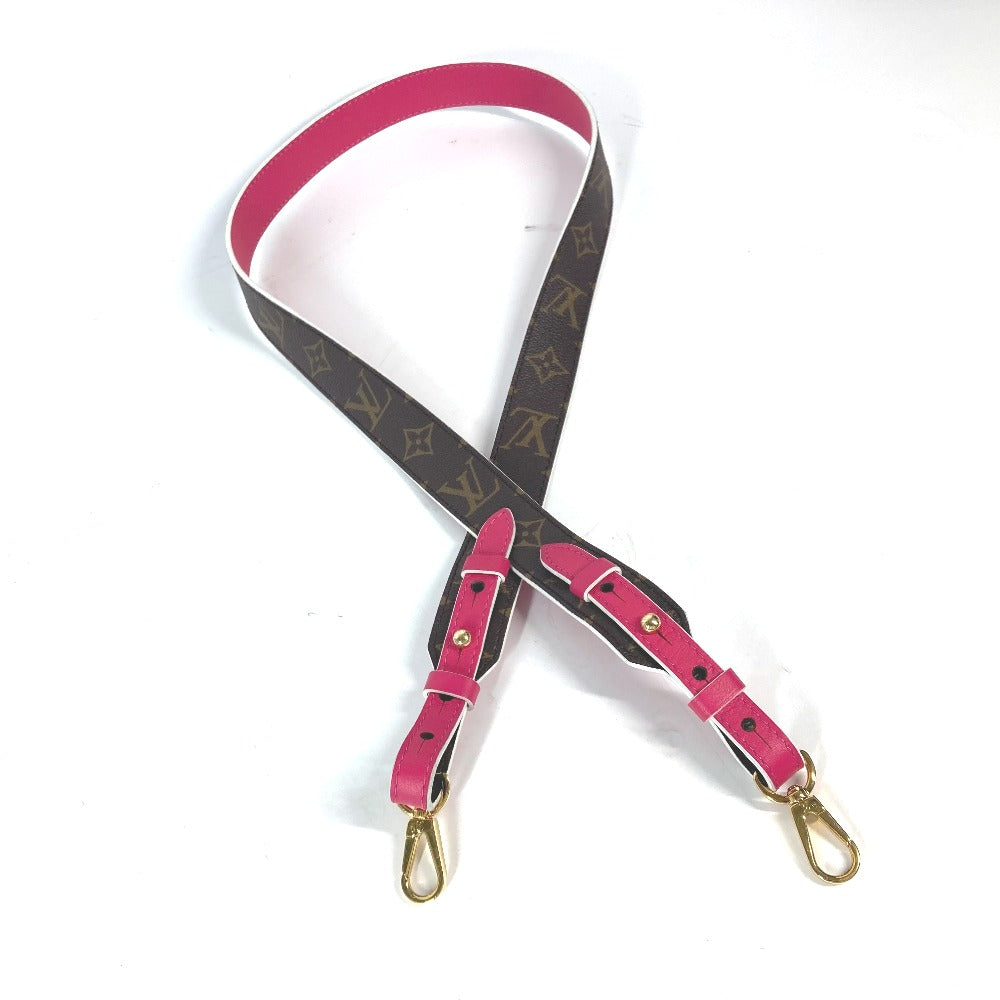 LOUIS VUITTON Shoulder strap Monogram canvas Brown Monogram logo Women