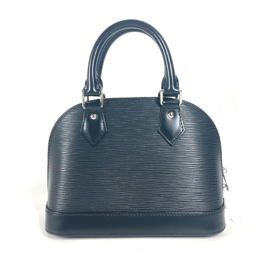LOUIS VUITTON Shoulder Bag Epi Leather black Epi Nano Alma Women