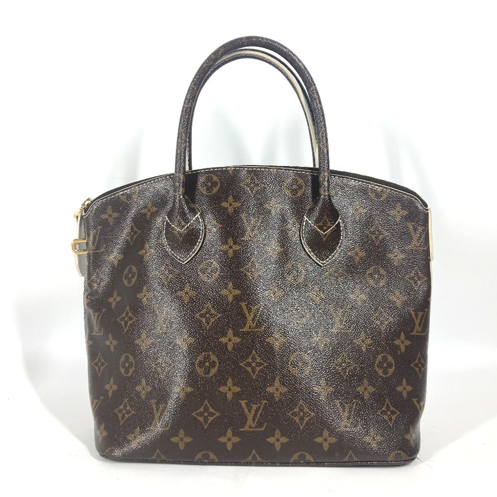 LOUIS VUITTON Handbag , shiny monogram canvas Brown Shiny monogram LockitPM Women