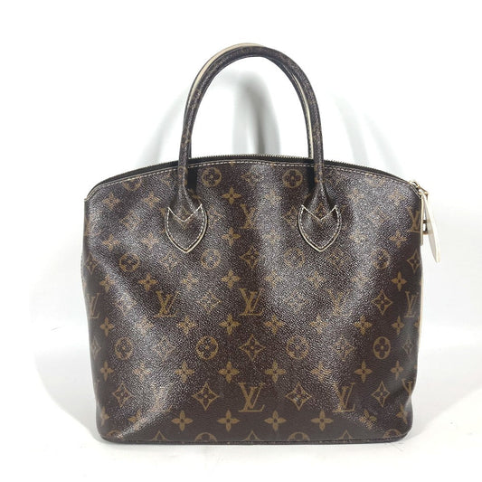LOUIS VUITTON Handbag M40597 , shiny monogram canvas Brown Shiny monogram LockitPM
