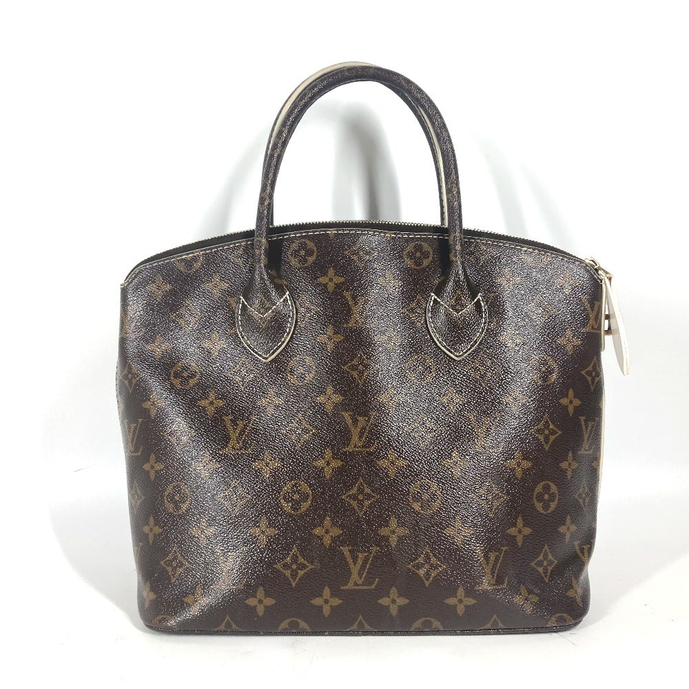LOUIS VUITTON Handbag , shiny monogram canvas Brown Shiny monogram LockitPM Women