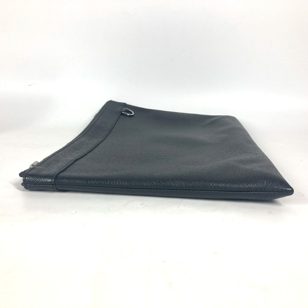 LOUIS VUITTON Clutch bag Taiga Leather black Taiga Pochette Apollo mens