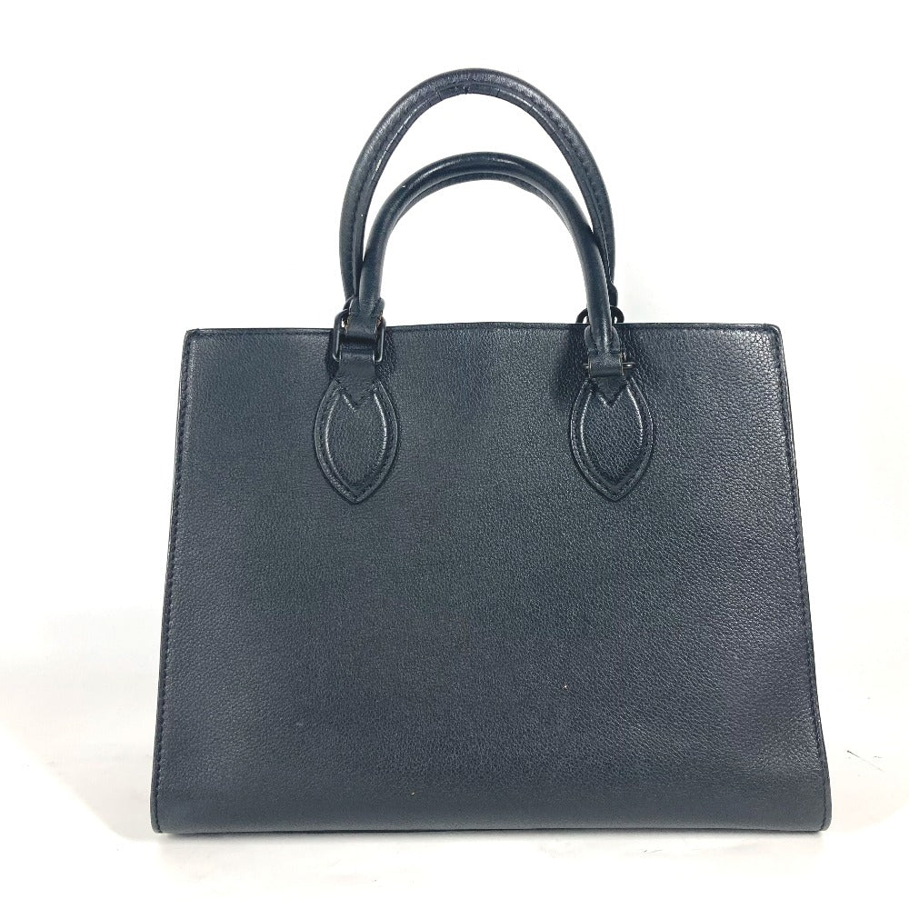 LOUIS VUITTON Handbag Grain Calfskin Leather black Tote Bag Shoulder Bag Rock Me Tote PM Women