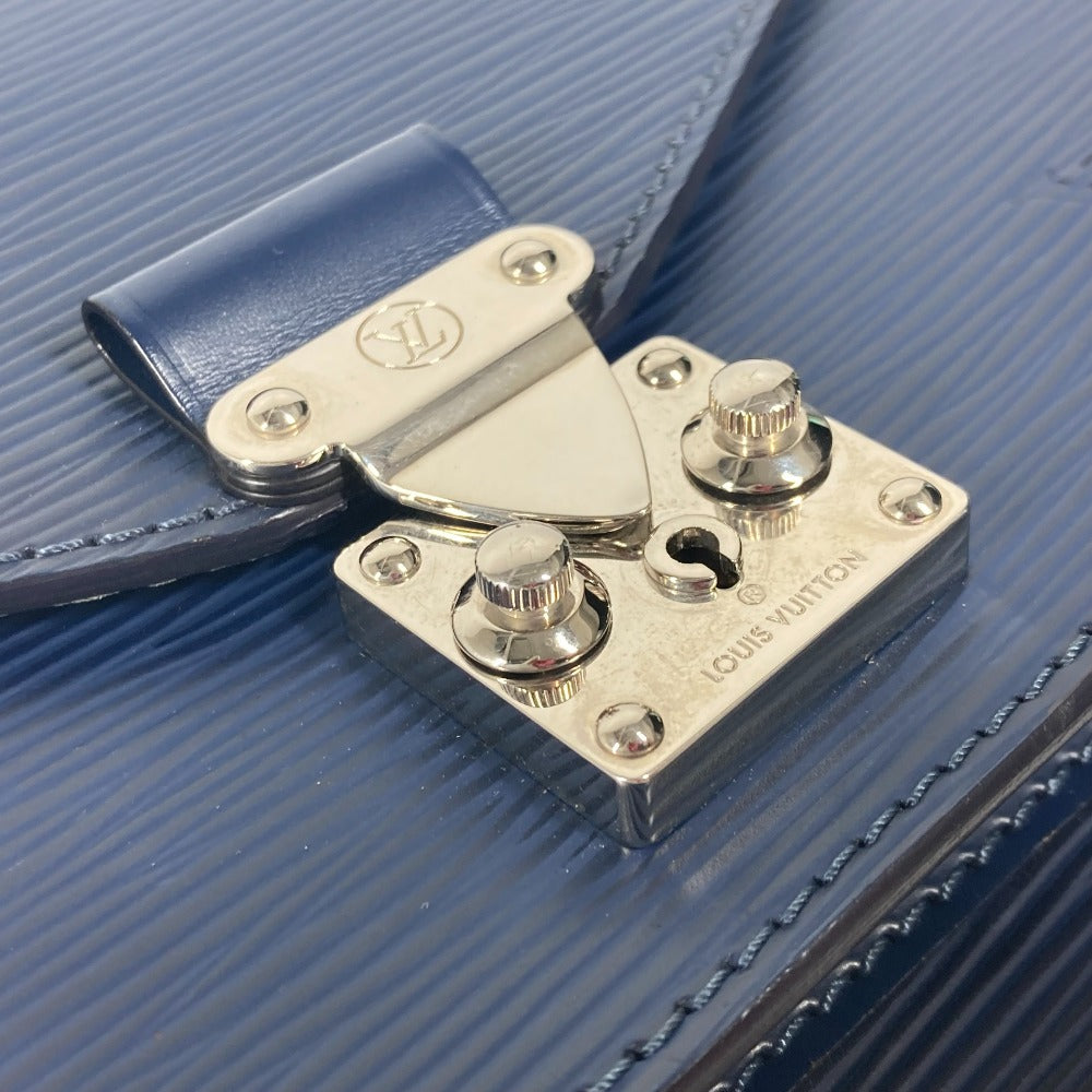 LOUIS VUITTON Handbag Epi Leather Navy Epi Monceau BB unisex(Unisex)