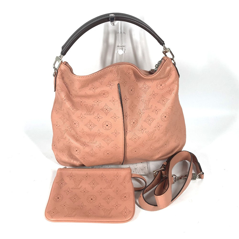 LOUIS VUITTON Shoulder Bag monogram mahina leather pink Monogram Mahina Serene PM