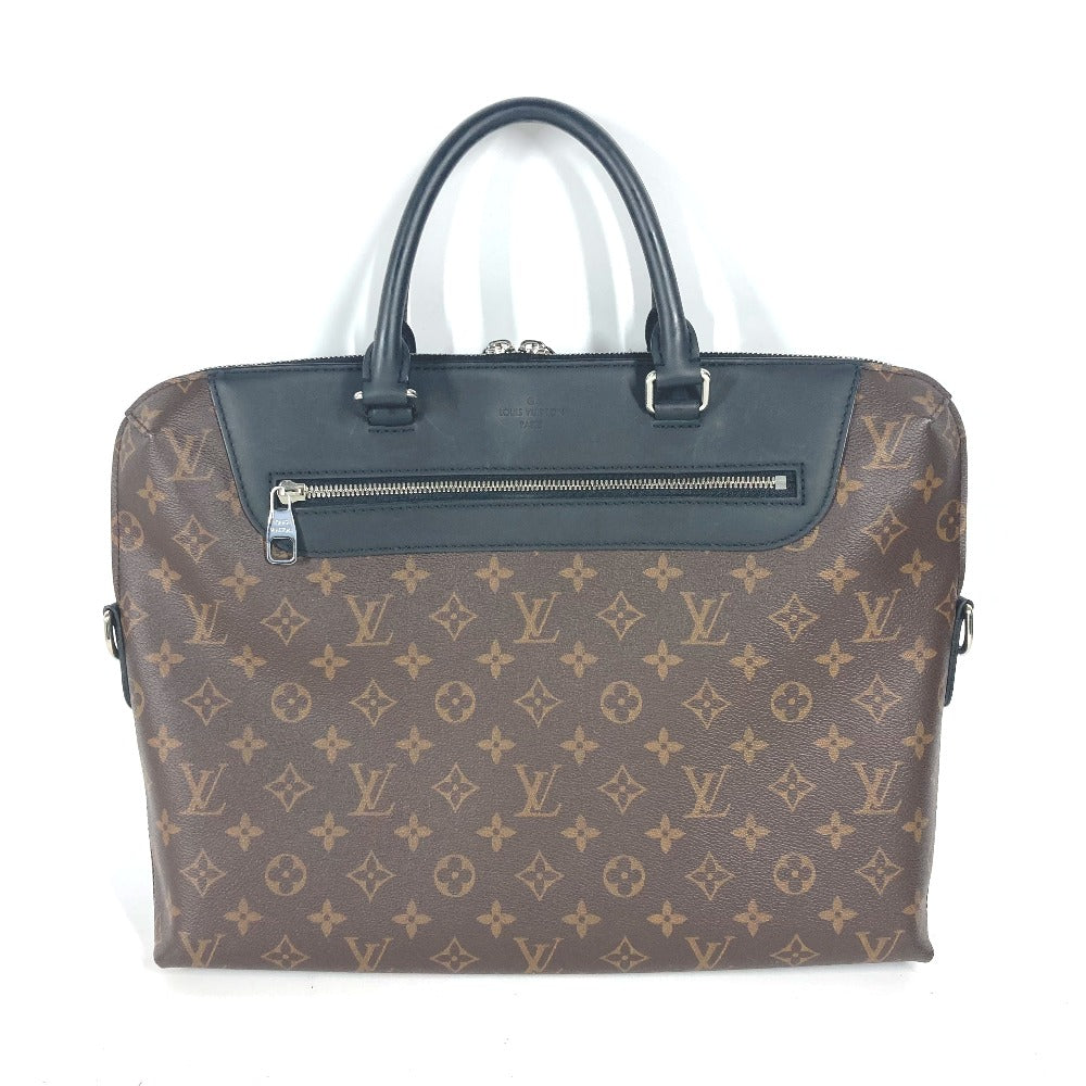 LOUIS VUITTON Business bag Monogram macacer canvas Brown Monogram macacer Porto de Cumanjour PDJ mens