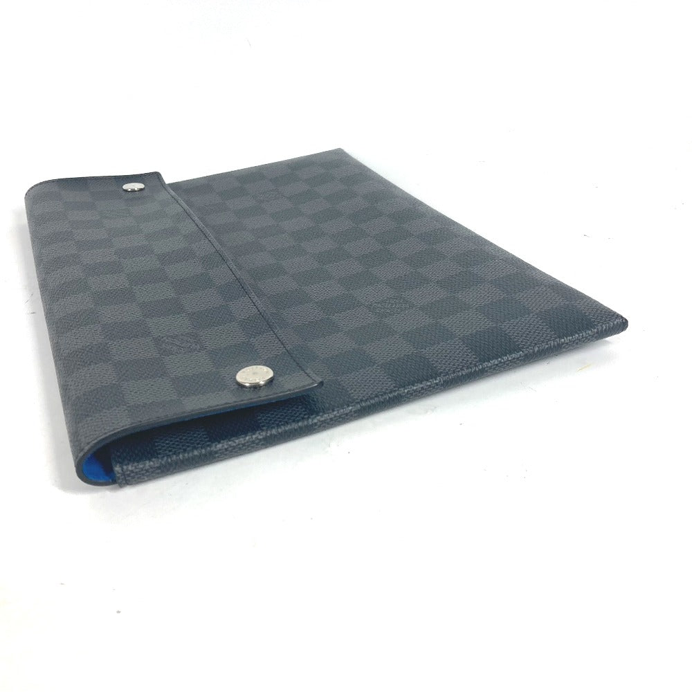 Luxury Women's Clutch Bag | LOUIS VUITTON Clutch bag Damier Grafitto Canvas black Damier Grafitte Alpha triple pouch mens