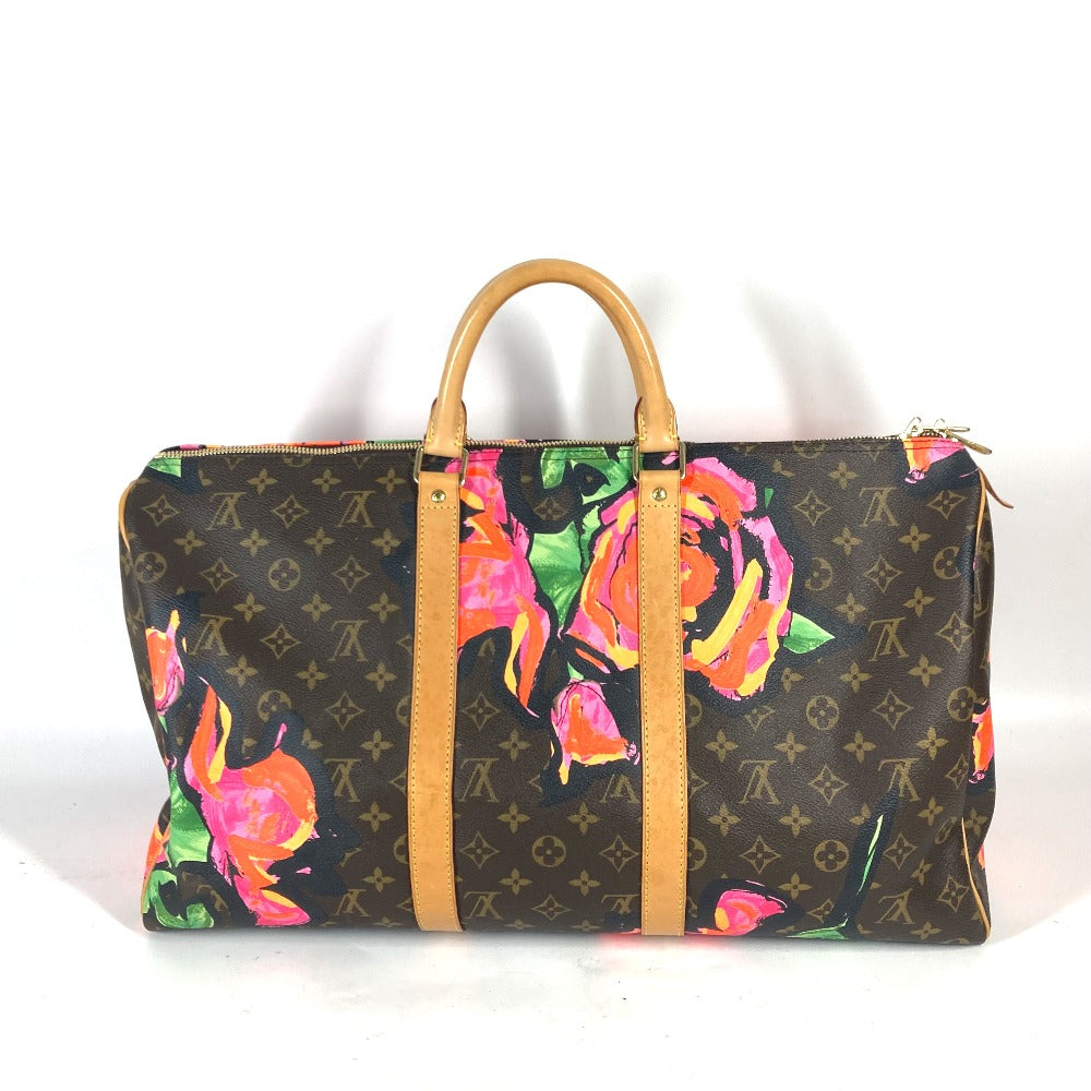 LOUIS VUITTON Boston Duffel bag Monogram canvas Brown Monogram Rose Keepall 50