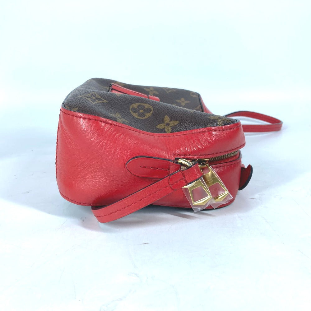 LOUIS VUITTON Shoulder Bag Monogram canvas Red Monogram Saintonge Women
