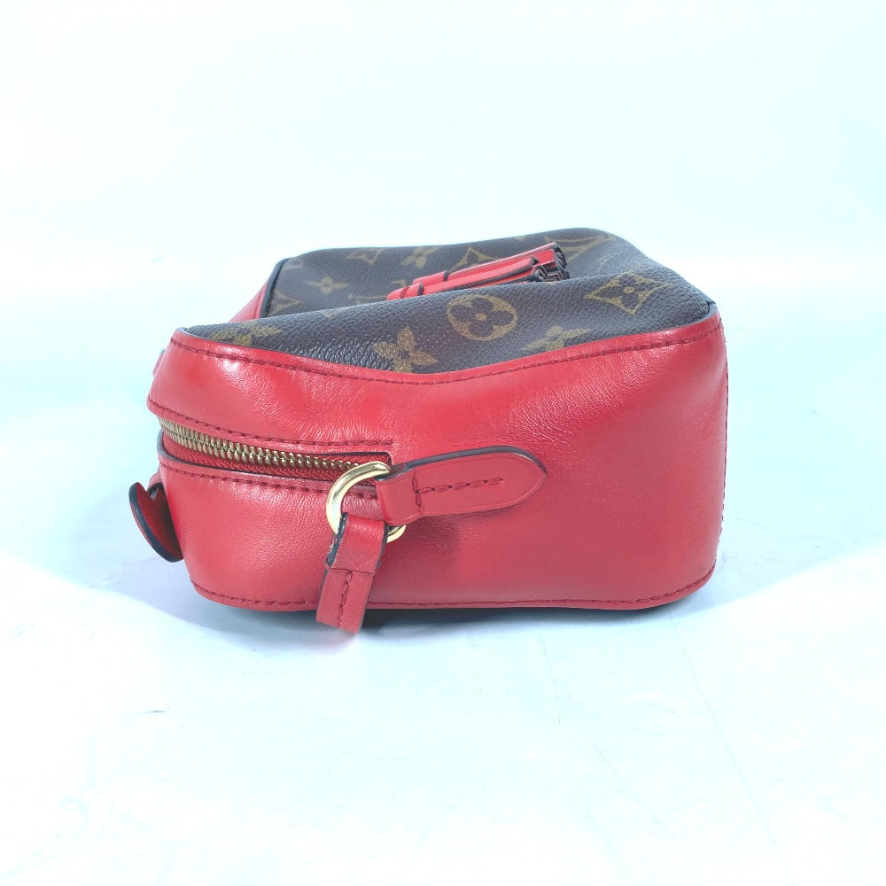 LOUIS VUITTON Shoulder Bag Monogram canvas Red Monogram Saintonge Women