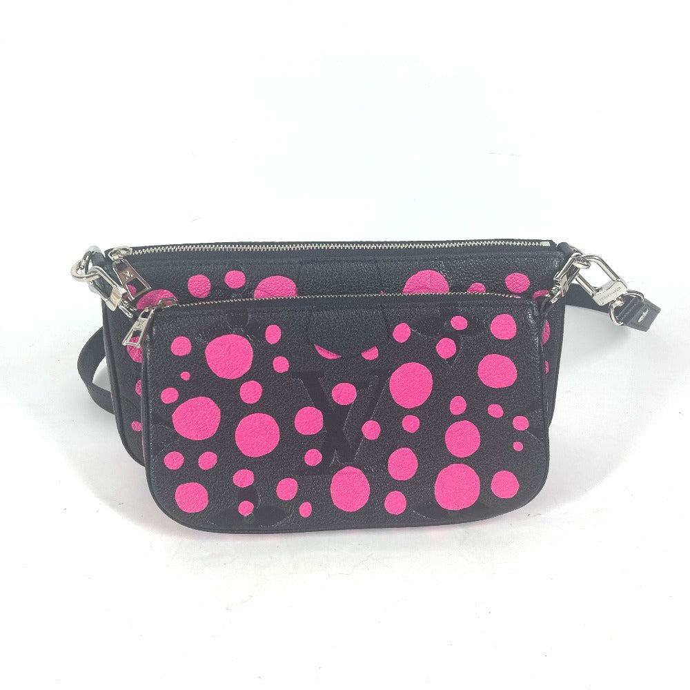 LOUIS VUITTON Shoulder Bag Monogram Ann Platt Leather black Monogram Empreinte Yayoi Kusama LV × YK Multi Pochette Accessories