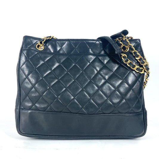 CHANEL Shoulder Bag lambskin black Matelasse quilting CC COCO Mark logo