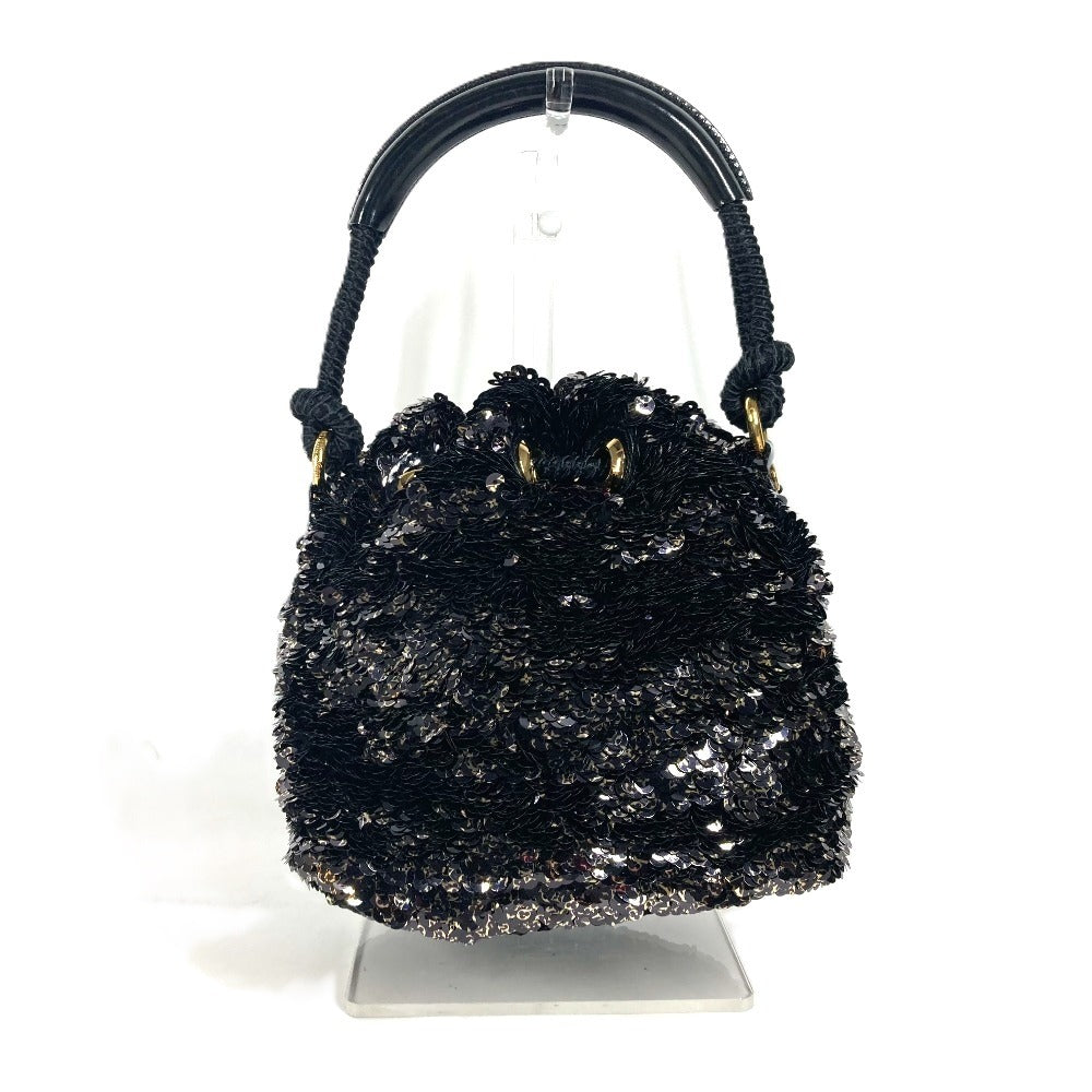 LOUIS VUITTON Shoulder Bag Sequins, Leather black Mini no Erococo