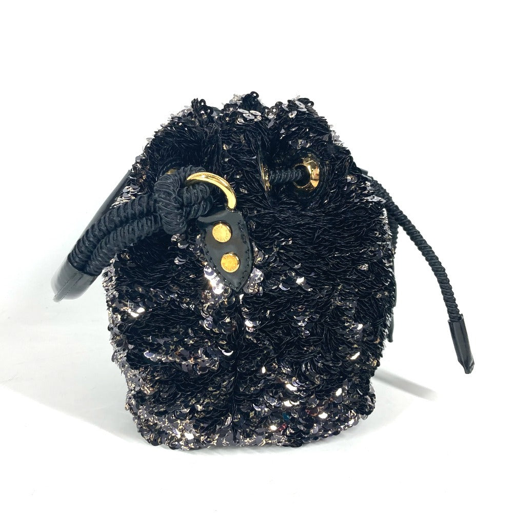 LOUIS VUITTON Shoulder Bag Sequins, Leather black Mini no Erococo