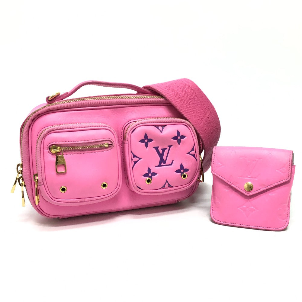 LOUIS VUITTON Shoulder Bag leather pink utility Cross Sling Bag