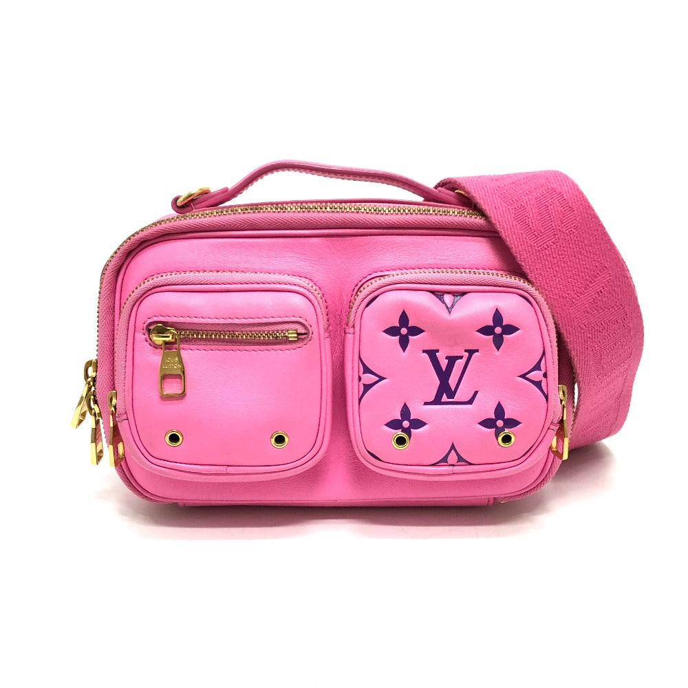 LOUIS VUITTON Shoulder Bag leather pink utility Cross Sling Bag