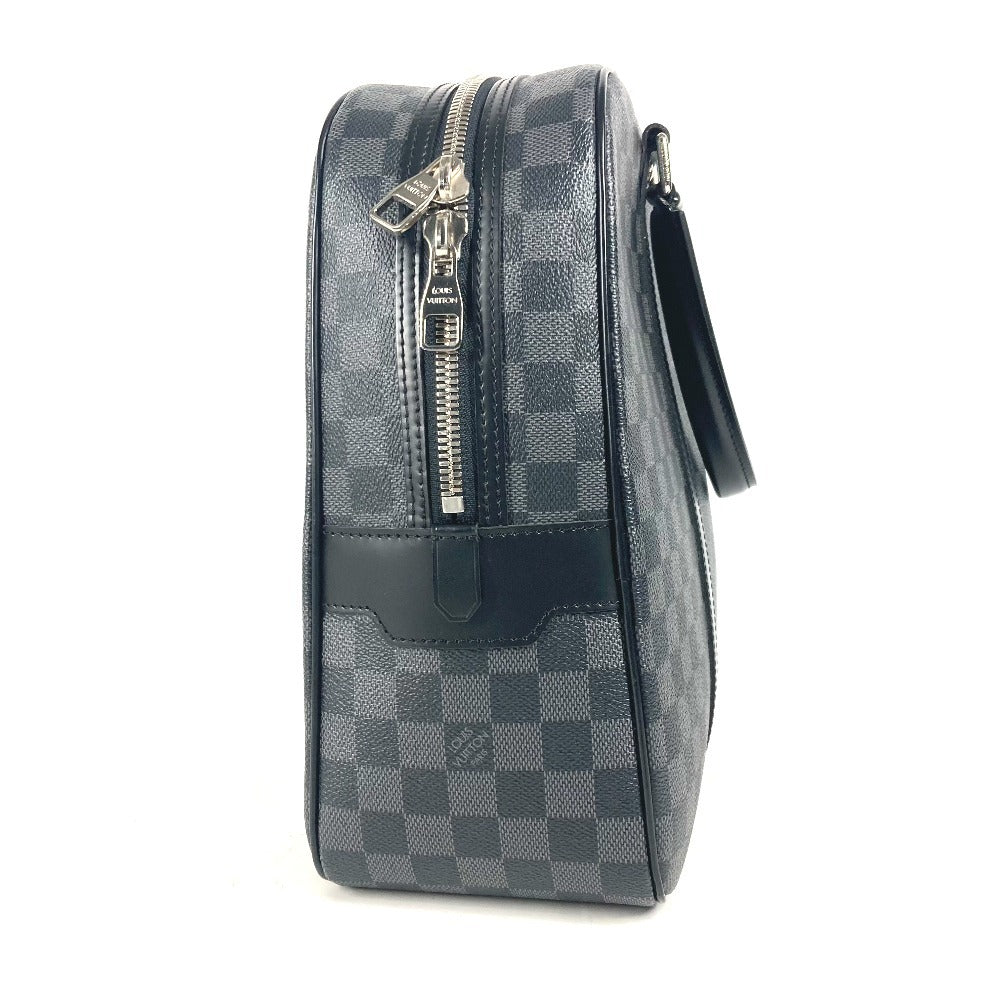 LOUIS VUITTON Business bag Damier Grafitto Canvas black Damier Grafitte Porto Documan-Voyage