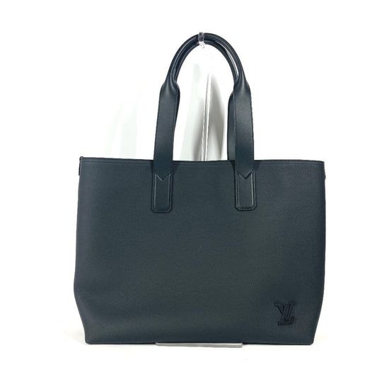 LOUIS VUITTON Tote Bag Taurillon Clemence Leather black Aerogram Pilot Tote