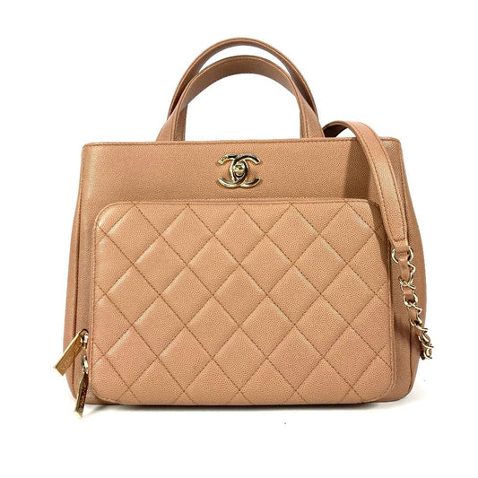 CHANEL Shoulder Bag A93750 Caviar skin beige Crossbody CC COCO Mark Matelasse affinity small Women